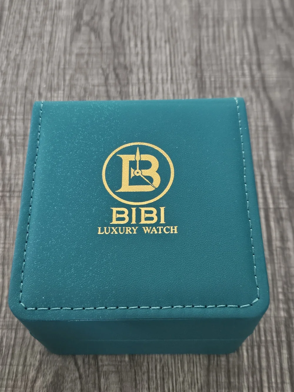 BiBi Silver Watch with Green Accents and Multicolor Markers